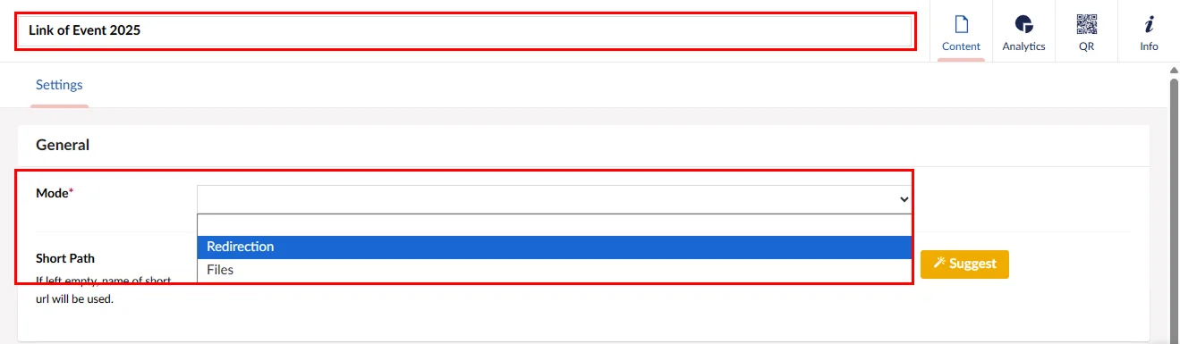 Terminal Sort Link Short URL